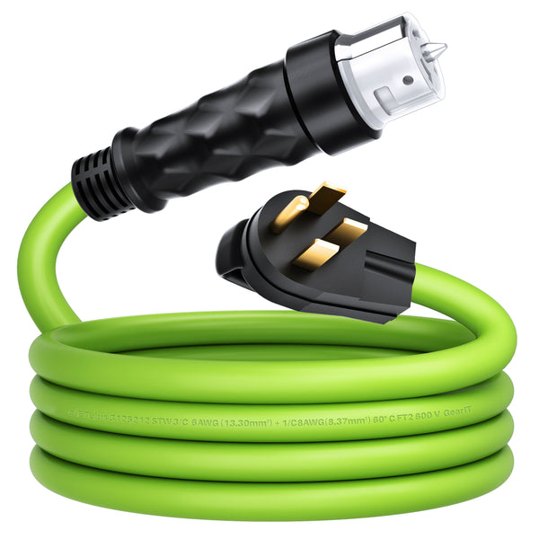GearIT 50-Amp NEMA 14-50P to SSE-50R Generator Extension Power Cable Cord - GearIT